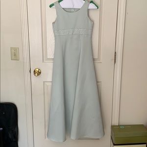 Light green girls dress